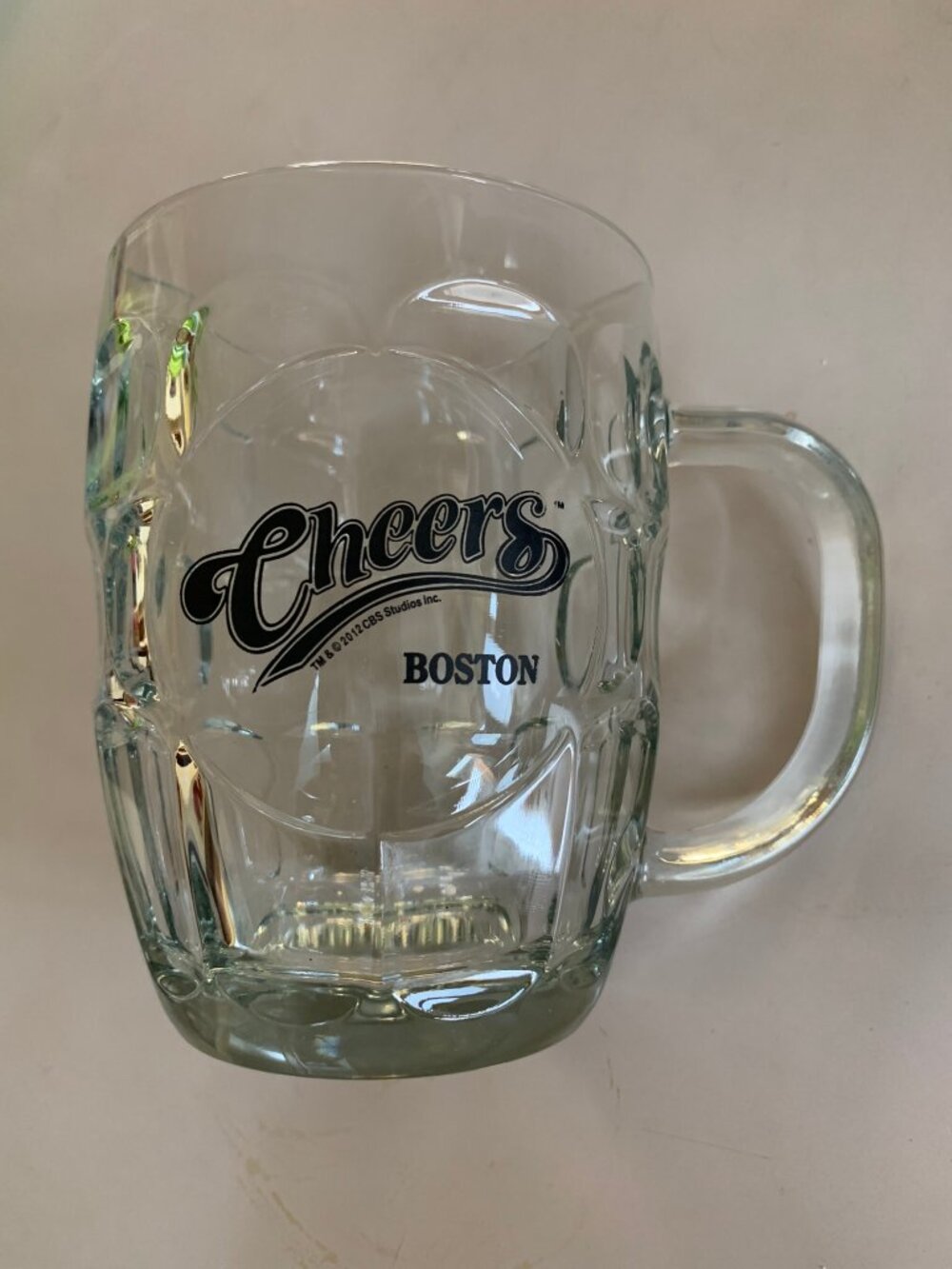 Cheers Boston, TV Series 16 oz Glass Beer Mug, 20l2 CBS Studios Souvenir Mug
